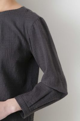 ≪Ｊａｐａｎ　ｃｏｕｔｕｒｅ≫ジャガードチェックブラウス（０７７９１１０２０６）