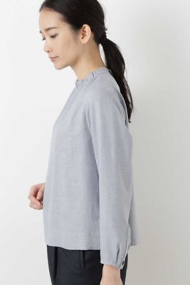 ◆麻調合繊ブラウジングブラウス（０７７９１１０３０７）