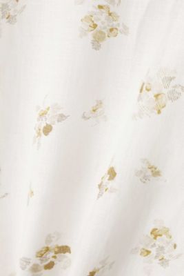 リネンプリントスキッパーブラウス（０７７９１１０４０４）