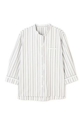 ◆シルバーマクラシックストライプブラウス（０７７９１１０４０５）