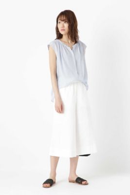 コットンシフォンギャザーブラウス（０７７９１１０５０７）