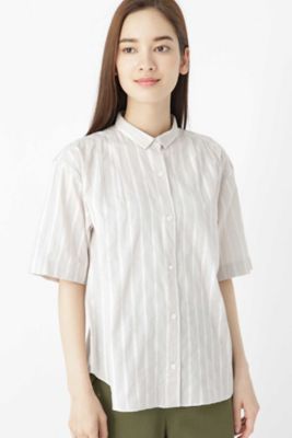 ドビーストライプブラウス（０７７９１１０６０１）
