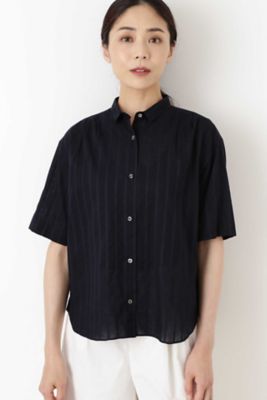ドビーストライプブラウス（０７７９１１０６０１）