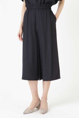 ≪ａｒｒｉｖｅ　ｐａｒｉｓ≫麻調　ワイドクロップドパンツ（０７７９１３０８０５）