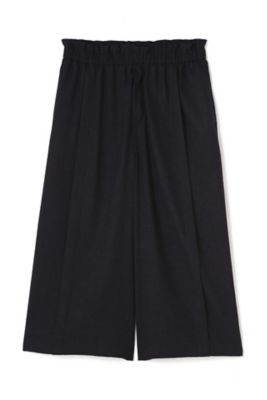 ≪ａｒｒｉｖｅ　ｐａｒｉｓ≫麻調　ワイドクロップドパンツ（０７７９１３０８０５）