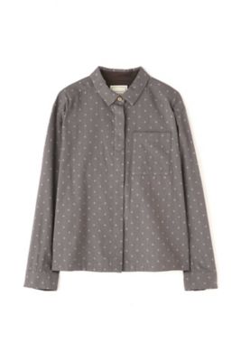 ≪Ｊａｐａｎ　ｃｏｕｔｕｒｅ≫　ドットジャガードツイルブラウス（０７７９２１０９０３）