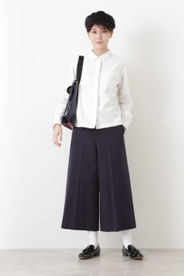 ≪Ｊａｐａｎ　ｃｏｕｔｕｒｅ≫　ドットジャガードツイルブラウス（０７７９２１０９０３）