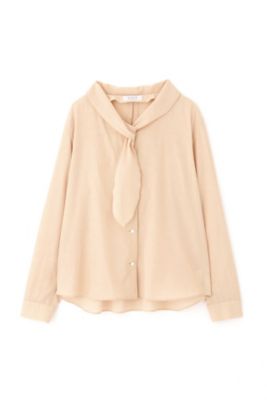 ◆ハイツイストポプリンボウタイブラウス（０７７９２１０９０８）