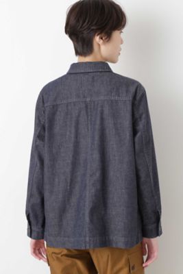 反応染めデニムブルゾン（０７７９２５５８０１）