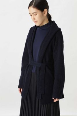 ◆メランジニットフードカーディガン（０７７９２７０００８）