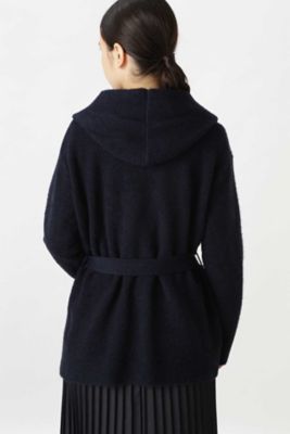 ◆メランジニットフードカーディガン（０７７９２７０００８）