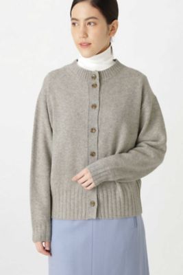 ウールカシミヤボトルネックカーディガン（０７７９２７０１０３）
