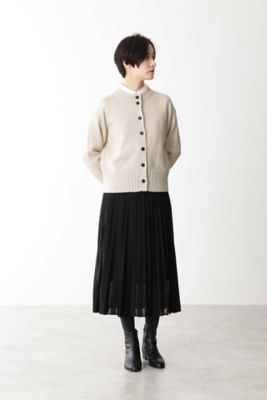 ウールカシミヤボトルネックカーディガン（０７７９２７０１０３）