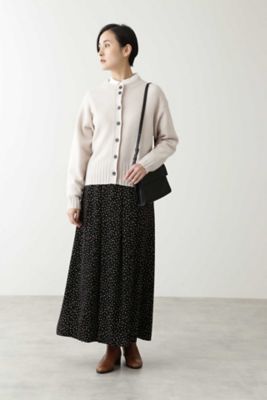 ウールカシミヤボトルネックカーディガン（０７７９２７０１０３）