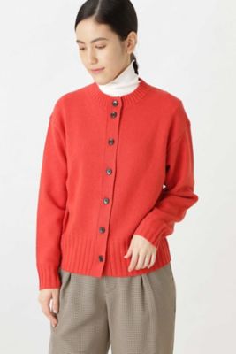 ウールカシミヤボトルネックカーディガン（０７７９２７０１０３）