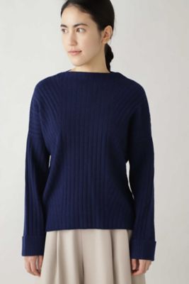 ウールストレッチリブニット（０７７９２７０２０３）