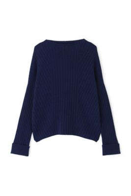 ウールストレッチリブニット（０７７９２７０２０３）