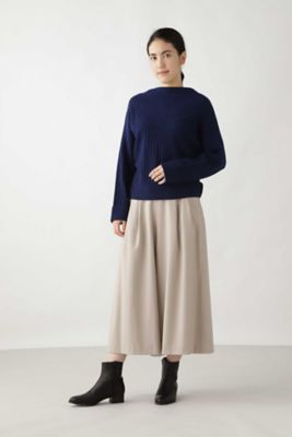 ウールストレッチリブニット（０７７９２７０２０３）