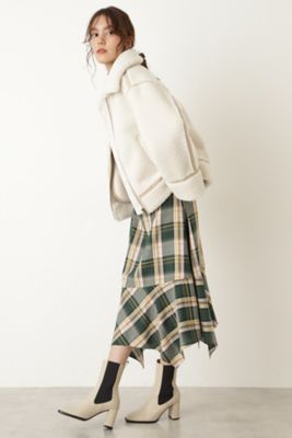 ◇ドロシーフェイクムートンジャケットコート（0921250005  