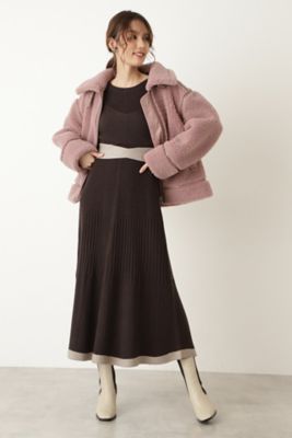 ◇ドロシーフェイクムートンジャケットコート（0921250005  