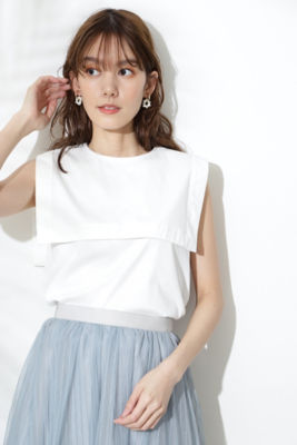 ＜JILL STUART (Women)＞◆クリスタカットソー（０９２２１６００２８）