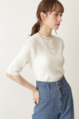 ＜JILL STUART (Women)＞◆ナターシャリブニット（０９２２１７００１２）