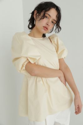 ＜三越伊勢丹/公式＞【SALE】JILL STUART (Women)/ジル スチュアート タイプライターボリュームブラウス イエロー トップス【三越伊勢丹/公式】