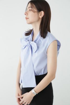 楽天市場】【SALE／73%OFF】◇ボウタイスリーブレスブラウス