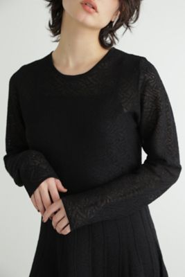 レースニットドレス（0923140009） | JILL STUART