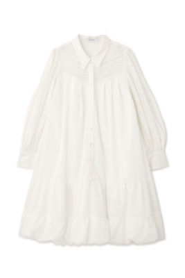 レースミックスバルーンヘムワンピース（0923140021  