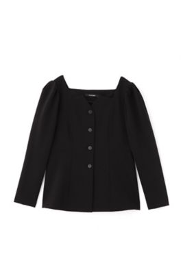 極美品　23/SS ノーブルダブルクロスオープンショルダーブラウス とろみ ダブルクロスオープンショルダーブラウス | ノーブル(Noble