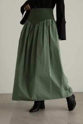 ＜三越伊勢丹/公式＞【SALE】JILL STUART (Women)/ジル スチュアート ハイウエストタフタスカート グリーン ロングスカート【三越伊勢丹/公式】