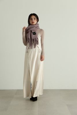 レースドッキングサテンドレス（0923240016） | JILL