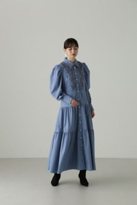 リボンシシュウシャツワンピース（0923240039