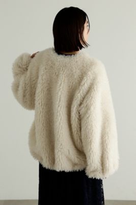 新品 JILL STUART 23AW カーリーフェイクファーショートブルゾン