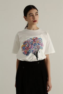 ＜三越伊勢丹/公式＞ JILL STUART (Women)/ジル スチュアート プリントTシャツ＃01 ホワイト トップス【三越伊勢丹/公式】