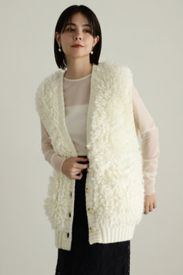 ベスジョーヤ VESGIOIA カシミヤファーベスト （モカ） -アウトレット通販 ロコレット (LOCOLET) | JILLSTUART far vest | トップス | Cgqorf