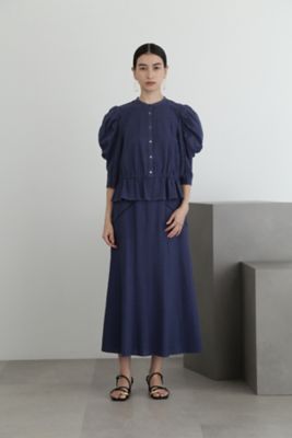 andmary 広けれ Dorothy pleats set up ベージュ スカート