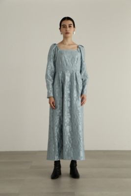 ＜三越伊勢丹/公式＞【SALE】JILL STUART (Women)/ジル スチュアート シャインジャカードスクエアネックワンピース ブルー ワンピース・ドレス【三越伊勢丹/公式】