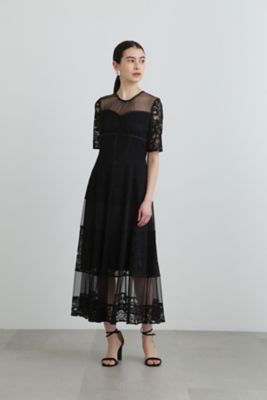 チュールミックスレースドレス（０９２４１４００２６） | JILL STUART (Women)/ジル スチュアート |  三越伊勢丹オンラインストア・通販【公式】