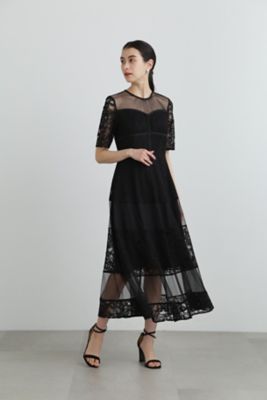JILL STUART 黒 ワンピース 注意深く パーティードレス M