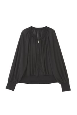 トリコットシフォンブルゾン（0924150011） | JILL STUART 
