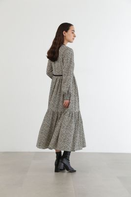 ◇モノトーンフラワーワンピース（0924240026
