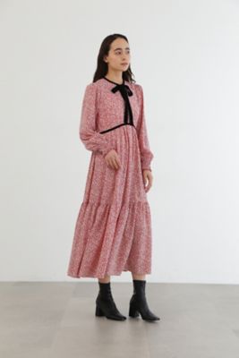 ◇モノトーンフラワーワンピース（0924240026