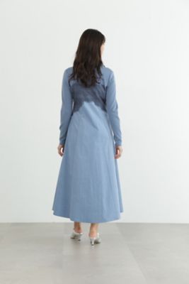 ◇レースドッキングニットドレス（0924240028