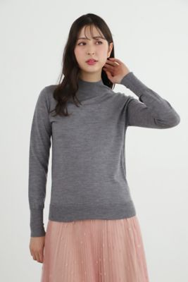 ＜JILL STUART (Women)＞◆ウォッシャブルウールハイネックニットトップス（０９２４２７０００６）