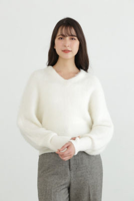 ＜JILL STUART (Women)＞◆杉綾柄モヘヤプルオーバー（０９２４２７００１３）