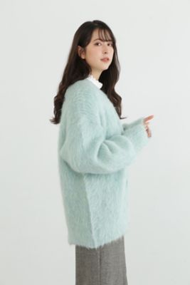 ◇アルパカシャギーカーディガン（0924270023