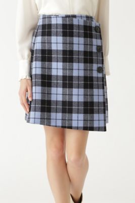 ルーチェックラップ台形ミニスカート ０９２９２２００３４ 三越伊勢丹オンラインストア 公式