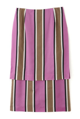 カラーレジメンタルスカート（5311120202） | ファッション  